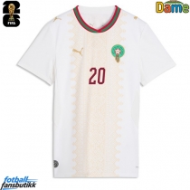Marokko Ayoub El Kaabi #20 Bortedrakt Dame VM 2026 Kortermet